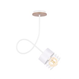 Lampa sufitowa 1xE27 CASA WHITE WOOD