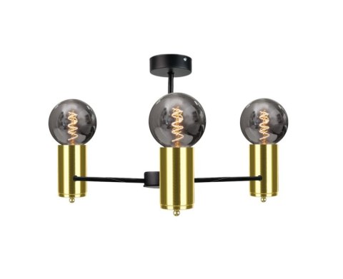 Lampa sufitowa 3xE27 ARDE BLACK/GOLD