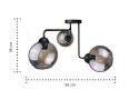 Lampa sufitowa 3xE27 COSMO BLACK