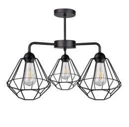 Lampa sufitowa 3xE27 FOSKAL BLACK