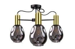 Lampa sufitowa 3xE27 KARI BLACK/GOLD