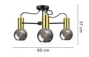 Lampa sufitowa 3xE27 LIV BLACK/GOLD