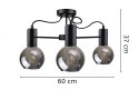 Lampa sufitowa 3xE27 LIV BLACK