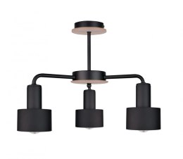 Lampa sufitowa 3xE27 LUCE BLACK WOOD