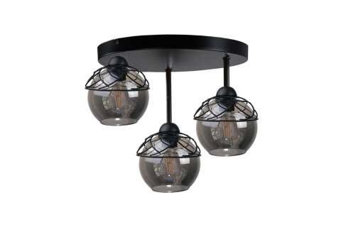 Lampa sufitowa 3xE27 MERA BLACK