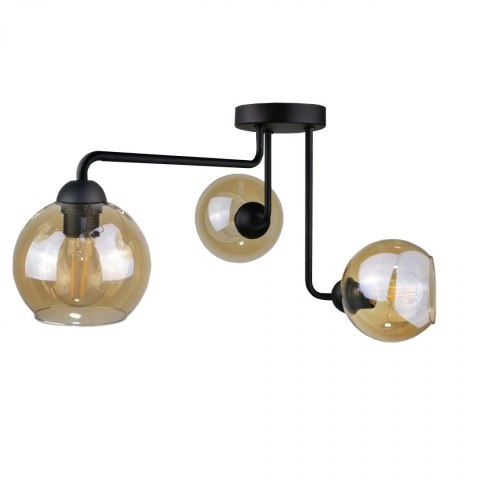 Lampa sufitowa 3xE27 MONDE BLACK