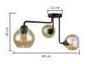 Lampa sufitowa 3xE27 MONDE BLACK