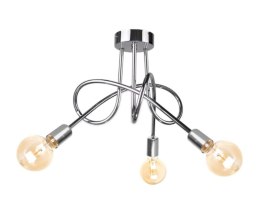 Lampa sufitowa 3xE27 RUMBA SILVER