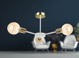 Lampa sufitowa 3xE27 SUN WHITE/GOLD