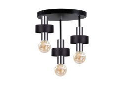 Lampa sufitowa 3xE27 UNICA BLACK/SILVER