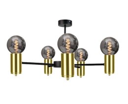 Lampa sufitowa 5xE27 ARDE BLACK/GOLD