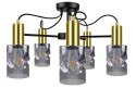 Lampa sufitowa 5xE27 INGER BLACK/GOLD