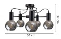 Lampa sufitowa 5xE27 LIV BLACK