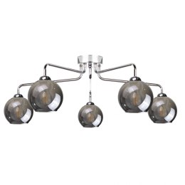 Lampa sufitowa 5xE27 PLUTON SILVER