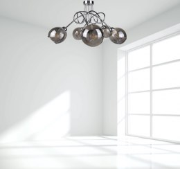 Lampa sufitowa 5xE27 RING SILVER