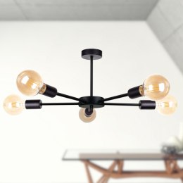 Lampa sufitowa 5xE27 SUN BLACK