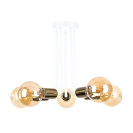 Lampa sufitowa 5xE27 VENNA WHITE/GOLD