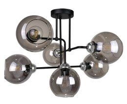 Lampa sufitowa 6xE27 COSMO BLACK/SILVER