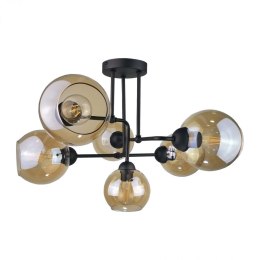 Lampa sufitowa 6xE27 MONDE BLACK