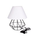 Lampka nocna 1xE27 PATI BLACK/WHITE II