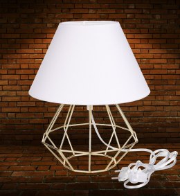 Lampka nocna 1xE27 PATI GOLD/WHITE II