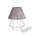 Lampka nocna 1xE27 PATI SILVER/GREY