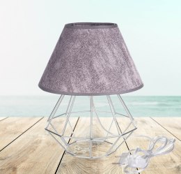 Lampka nocna 1xE27 PATI SILVER/GREY