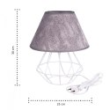 Lampka nocna 1xE27 PATI WHITE/GREY