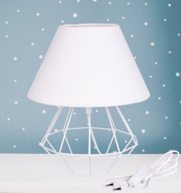 Lampka nocna 1xE27 PATI WHITE/WHITE