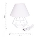 Lampka nocna 1xE27 PATI WHITE/WHITE