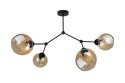 Lampa sufitowa 4xE27 ACRO BLACK/HONEY