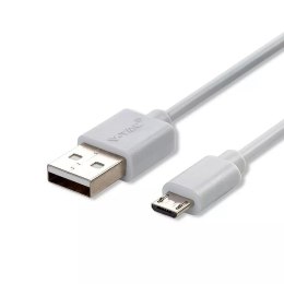 Przewód Micro USB V-TAC 1M Biały Seria Pearl VT-5301