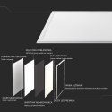 Panel LED V-TAC 40W 600x600 PMMA 120Lm/W VT-6060-6 4000K 4950lm