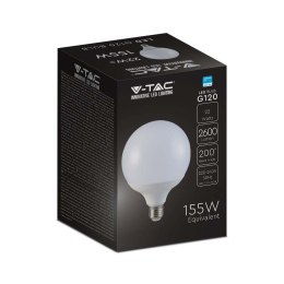 Żarówka LED V-TAC SAMSUNG CHIP 22W E27 Kula Glob G120 120Lm/W VT-242 3000K 2600lm 5 Lat Gwarancji