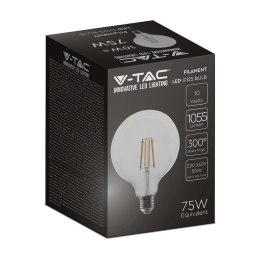 Żarówka LED 10W Filament E27 Kula Glob G125 V-TAC VT-1979 3000K 1055lm