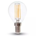 Żarówka LED V-TAC 6W Filament E14 Kulka P45 VT-2466 2700K 600lm