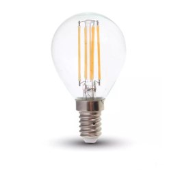 Żarówka LED V-TAC 6W Filament E14 Kulka P45 VT-2486 2700K 800lm