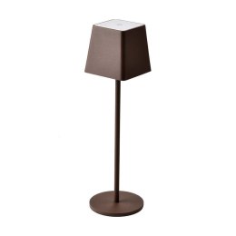 Lampka Biurkowa Nocna V-TAC 2W LED Ładowanie Ściemnianie IP54 Brąz Corten VT-7563 3000K 200lm