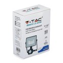 Projektor LED V-TAC 10W SAMSUNG CHIP Czujnik Ruchu Funkcja Cut-OFF Czarny VT-10-S-B 3000K 800lm 5 Lat Gwarancji