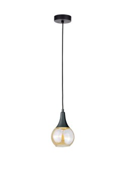 Lampa wisząca 1xE27 LACRIMA HONEY BLACK