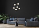 Lampa wisząca 6xE27 LACRIMA HONEY BLACK