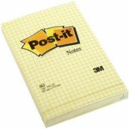 KARTECZKI POST-IT 102x152mm KRATKA ŻÓŁTE (100)