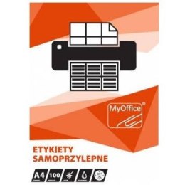 Etykiety MyOffice A4 105x148mm białe (100)