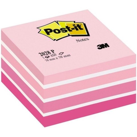 KARTECZKI POST-IT 76x76mm RÓŻOWE (450)