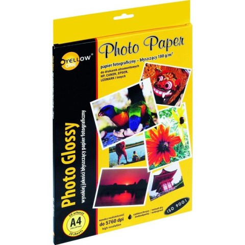 PAPIER FOTO YELLOW ONE A4 180g BŁYSK (20) PAPIER FOTO YELLOW ONE A4 180g BŁYSK (20)