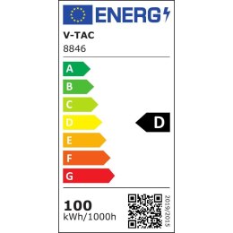 Projektor LED V-TAC 100W 135Lm/W SAMSUNG CHIP Czarny VT-44101 4000K 11480lm 5 Lat Gwarancji