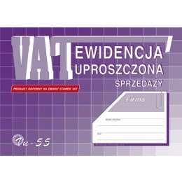 EWIDENCJA VAT - SPRZEDAŻY (UPROSZCZONA) A5