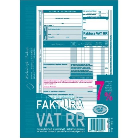 FAKTURA VAT RR A5 (O+1K)