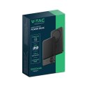 Power Bank V-TAC 10000mAh Szary Magnetyczny 9mm Aluminium, Lightning, LCD, SZYBKI 20W V-TAC VT-100011-SG