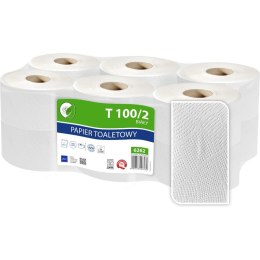 Papier toaletowy Ellis 100m 2w makulatura biały (12)